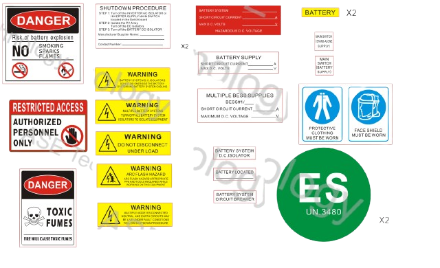 Datesheet - DS-Battery Label Kit-AT-v2